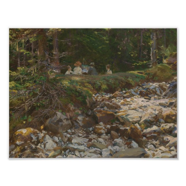 John Singer Sargent - Der Meister und seine Schüle Fotodruck (Vorne)