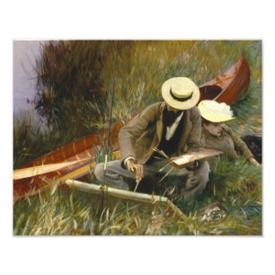 John Singer Sargent - Eine Out-of-Doors-Studie Fotodruck