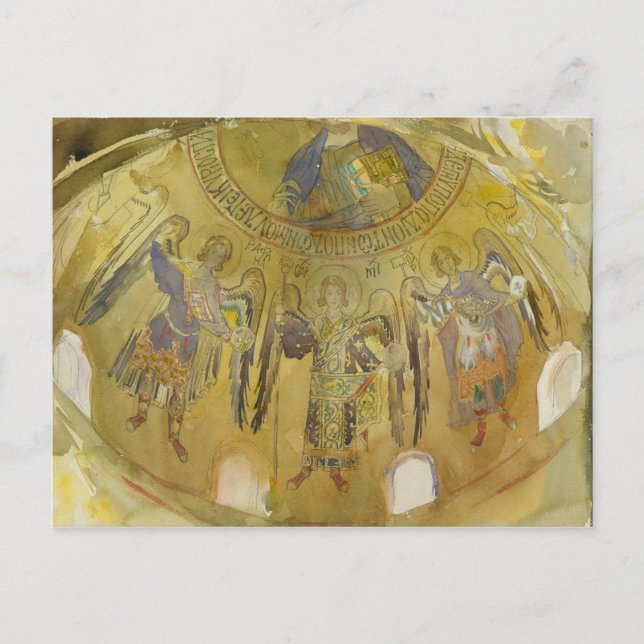 John Singer Sargent - Engel, Mosaik, Palatine Postkarte (Vorderseite)