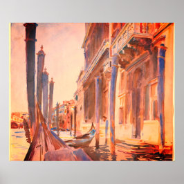 John Singer Sargent Gondola Moorings Venice Poster