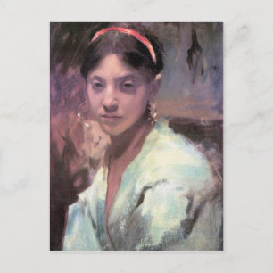John Singer Sargent - Leiter einer Capri Girl Postkarte