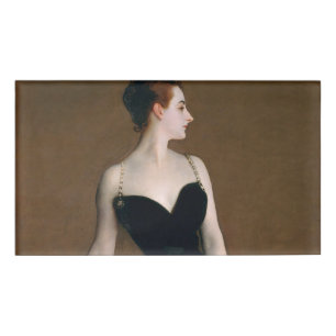 John Singer Sargent Madame X Classic Portrait Namenschild
