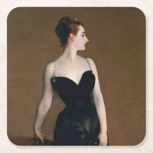 John Singer Sargent Madame X Classic Portrait Rechteckiger Pappuntersetzer