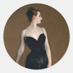 John Singer Sargent Madame X Classic Portrait Runder Aufkleber