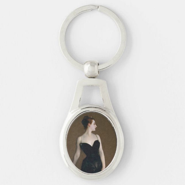 John Singer Sargent Madame X Classic Portrait Schlüsselanhänger (Vorderseite)
