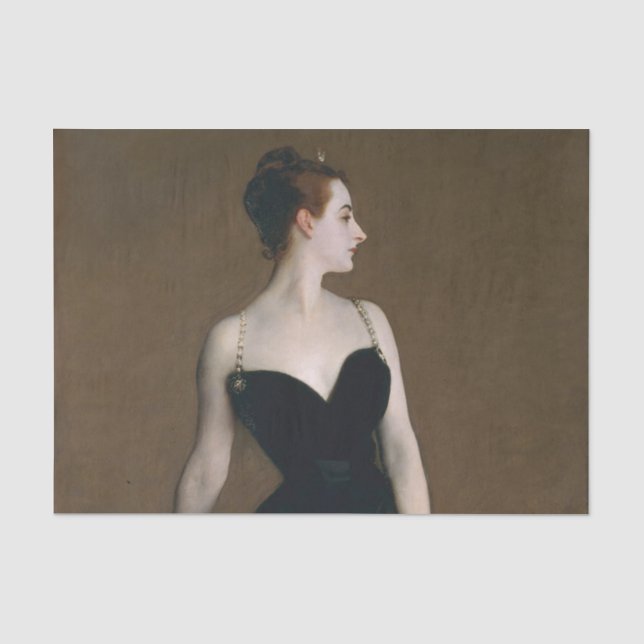 John Singer Sargent Madame X Classic Portrait Seidenpapier (Vorderseite)
