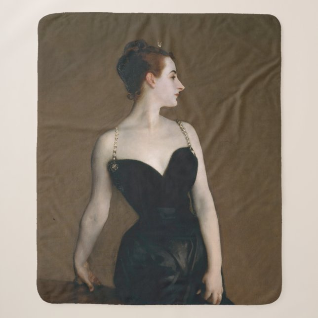 John Singer Sargent Madame X Classic Portrait Sherpadecke (Vorderseite)