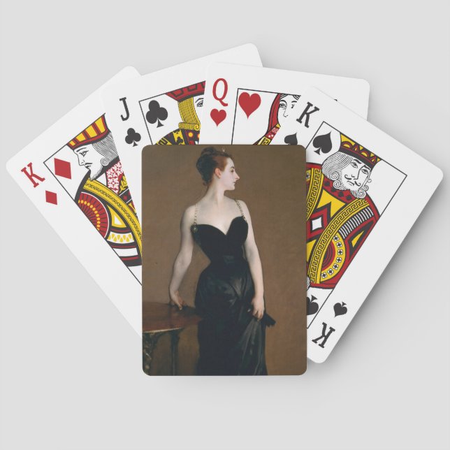 John Singer Sargent Madame X Classic Portrait Spielkarten (Rückseite)