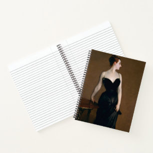 John Singer Sargent Madame X Porträt Moody Notizbuch