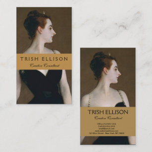 John Singer Sargent Madame X Porträt Moody Visitenkarte
