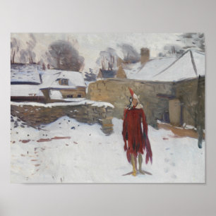 John Singer Sargent - Mannikin im Schnee Poster