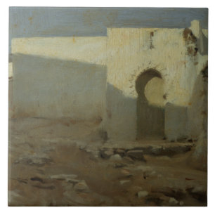 John Singer Sargent - Maurische Gebäude in Fliese