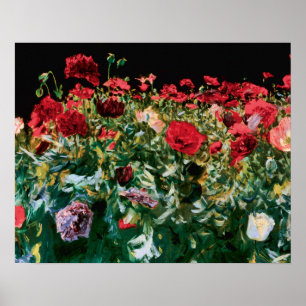 John Singer Sargent Mohnblumen Fine Art Poster