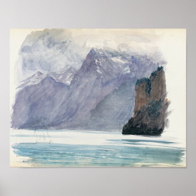 John Singer Sargent - Mountain Lake Poster (Vorne)