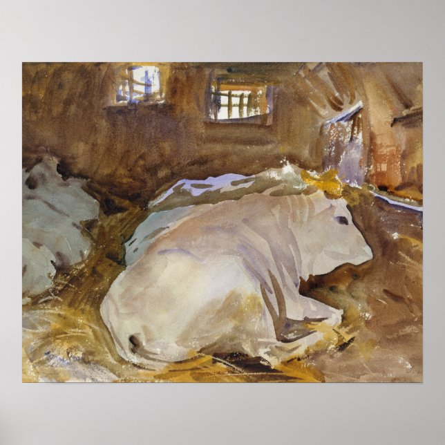 John Singer Sargent - Oxen Poster (Vorne)