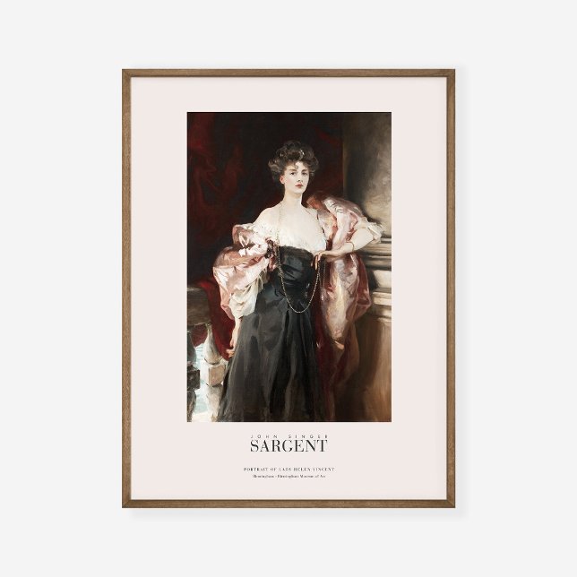 John Singer Sargent Portrait von Lady Helen Vincen Poster (Von Creator hochgeladen)