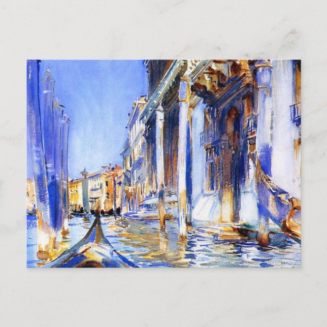 John Singer Sargent Rio dell’Angelo Venice Postkarte (Vorderseite)