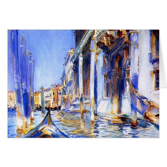 John Singer Sargent Rio dell'Angelo Venedig (Vorderseite (Horizontal))