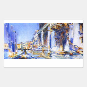 John Singer Sargent Rio dell'Angelo Venedig Rechteckiger Aufkleber