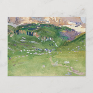 John Singer Sargent - Sellar Alp, Dolomiten Postkarte