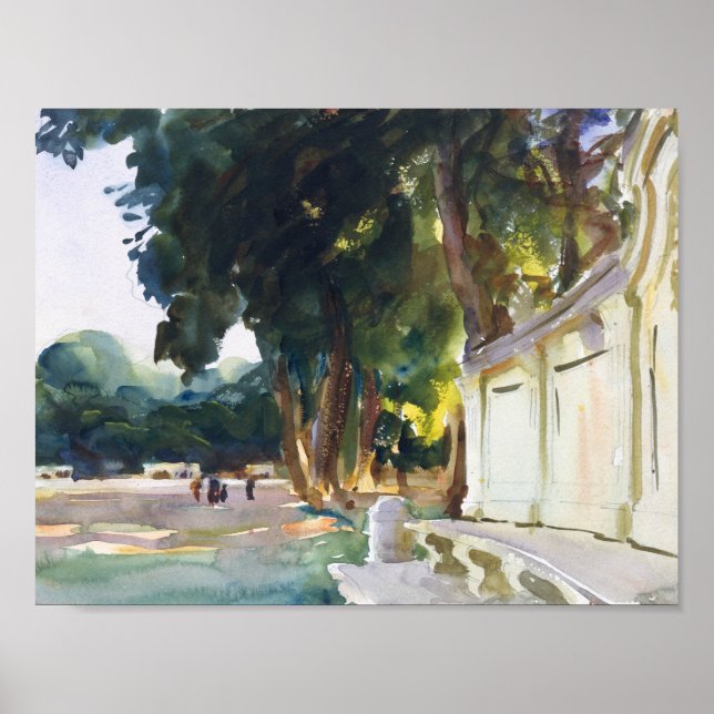John Singer Sargent - Spanish Midday, Aranjuez Poster (Vorne)