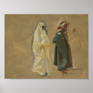 John Singer Sargent - Studie über zwei Beduinen Poster