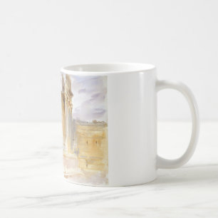 John Singer Sargent - Tempel Bacchus, Baalbek Kaffeetasse