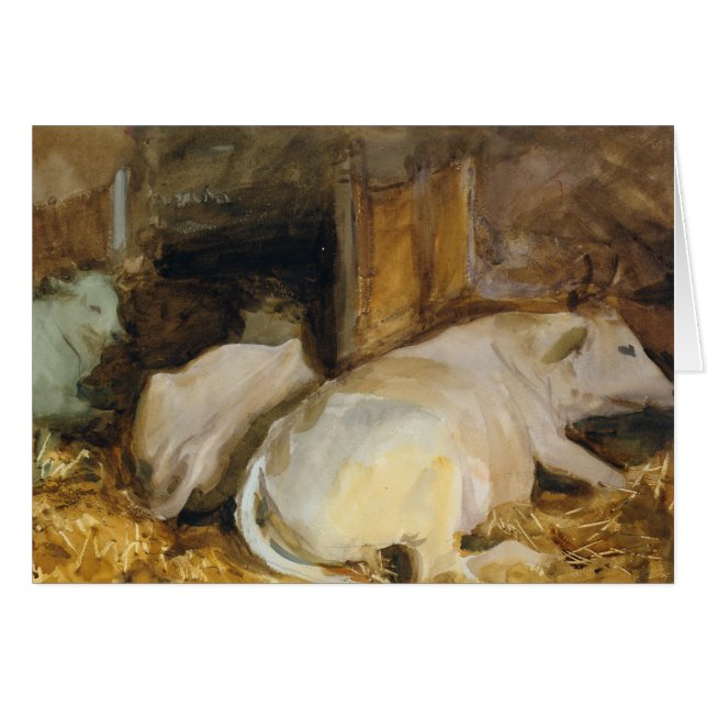 John Singer Sargent - Three Oxen (Vorderseite (Horizontal))