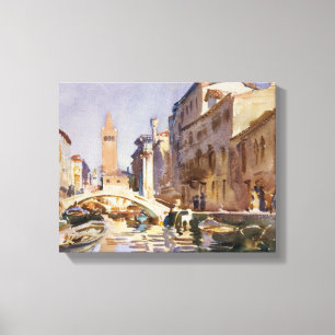 John Singer Sargent - Venezianischer Kanal Leinwanddruck