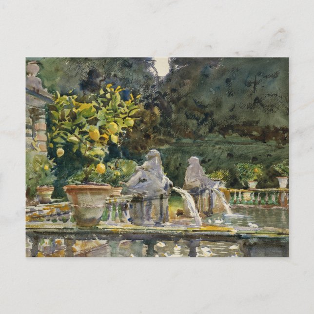 John Singer Sargent - Villa di Marlia, Lucca Postkarte (Vorderseite)