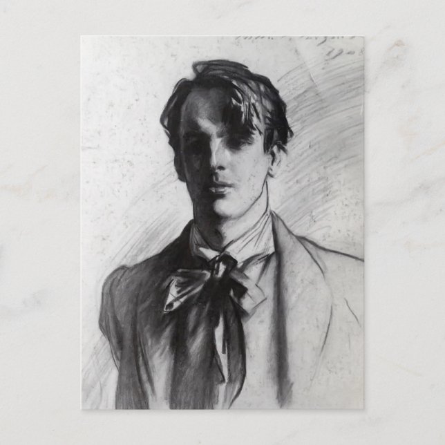 John Singer Sargent: William Butler Yeats Postkarte (Vorderseite)