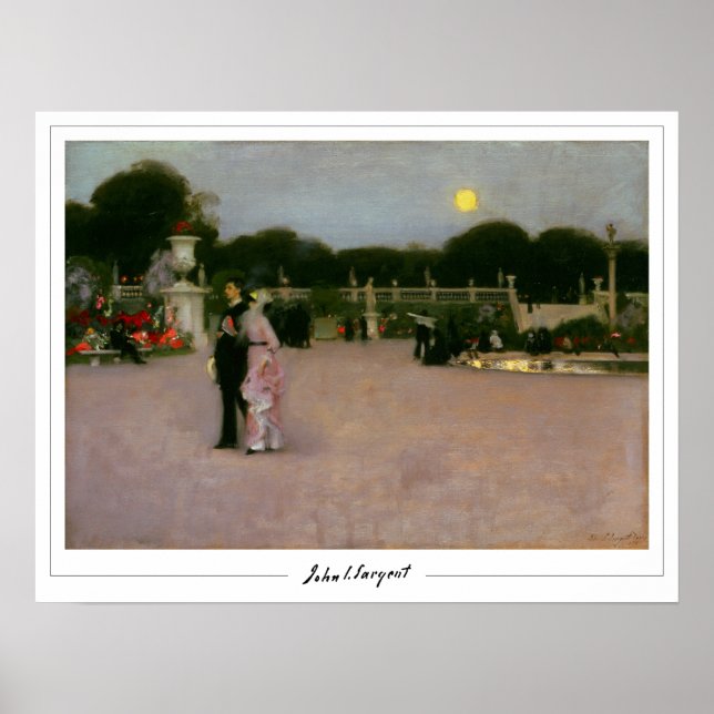 John Singer Sargent Zedign Affiche d'art #5-2 (Devant)