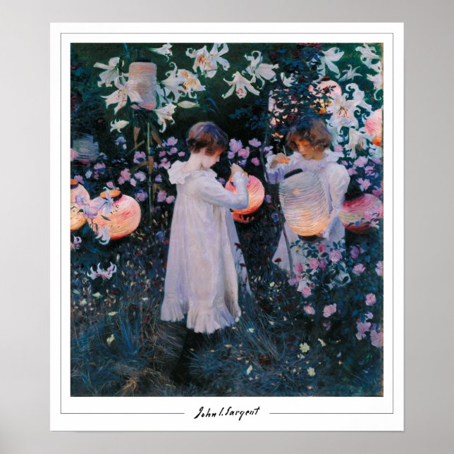 John Singer Sargent Zedign Art Poster #10 (Vorne)