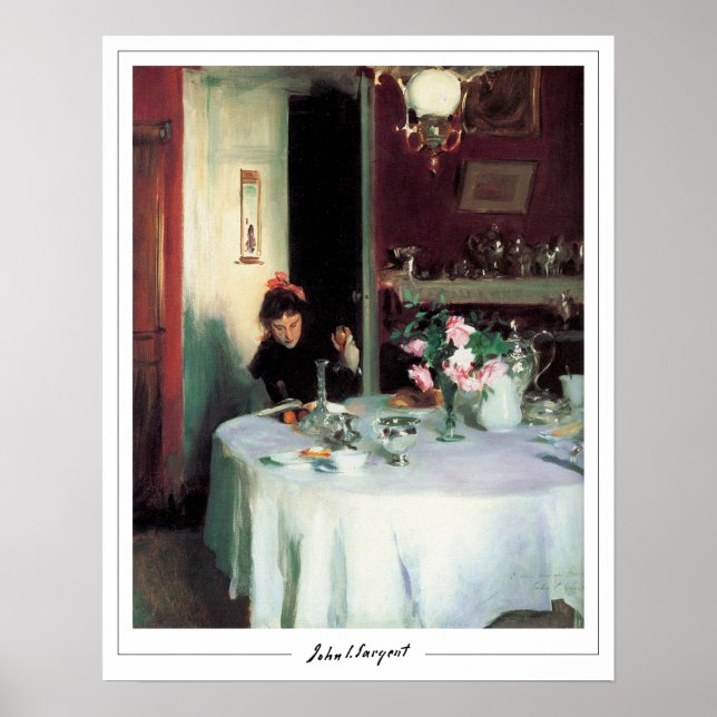John Singer Sargent Zedign Art Poster #160 (Vorne)