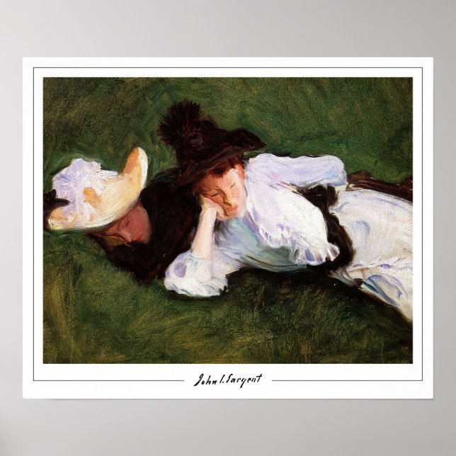 John Singer Sargent Zedign Art Poster #31 (Vorne)