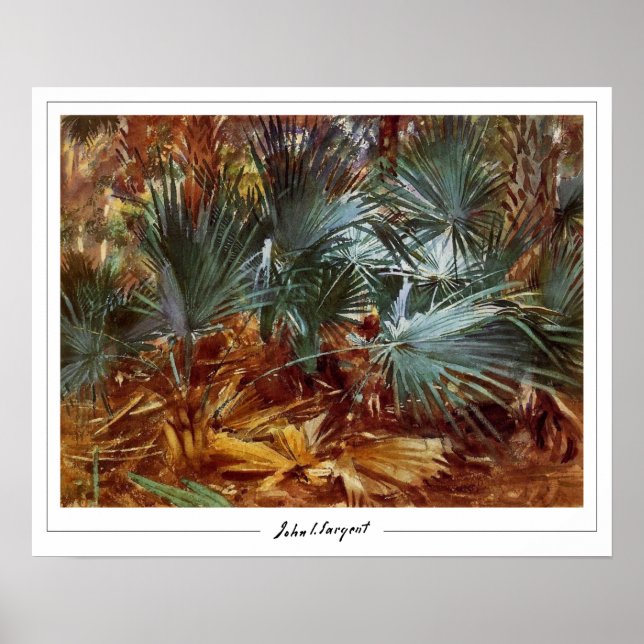 John Singer Sargent Zedign Art Poster #410-2 (Vorne)