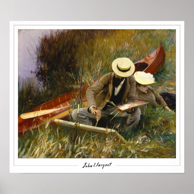 John Singer Sargent Zedign Poster d'art #10-2 (Devant)