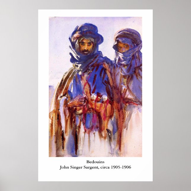 John Singer Sargent's Beduins Poster (Vorne)
