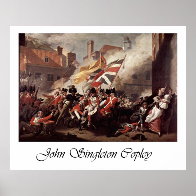 John Singleton Copley Battle of Jersey Poster (Vorne)