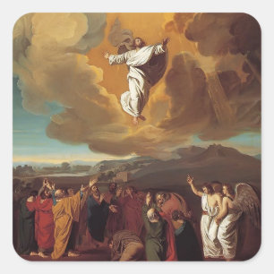 John Singleton Copley - Die Aufszension Quadratischer Aufkleber