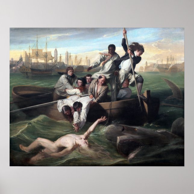 John Singleton Copley Watson und der Hai Poster (Vorne)
