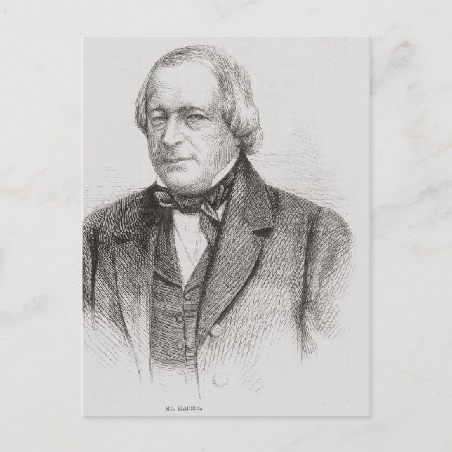 John Slidell, 1861 Postkarte (Vorderseite)