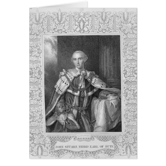 John Stuart, Dritte Earl of Bute, graviert (Vorne)