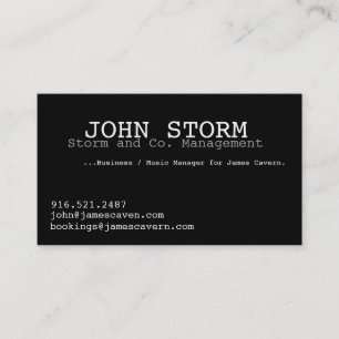 John-Sturm-Visitenkarte Visitenkarte