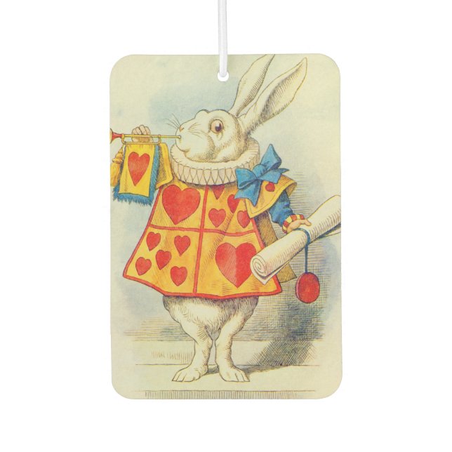 John Tenniel | Weißes Kaninchen Autolufterfrischer (Vorderseite)