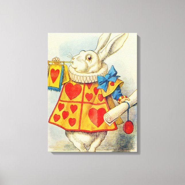 John Tenniel | Weißes Kaninchen Leinwanddruck (Vorderseite)
