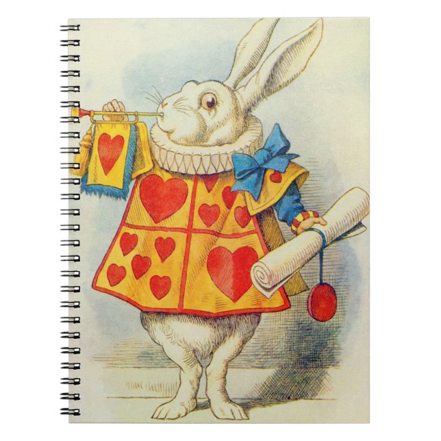 John Tenniel | Weißes Kaninchen Notizblock (Vorderseite)