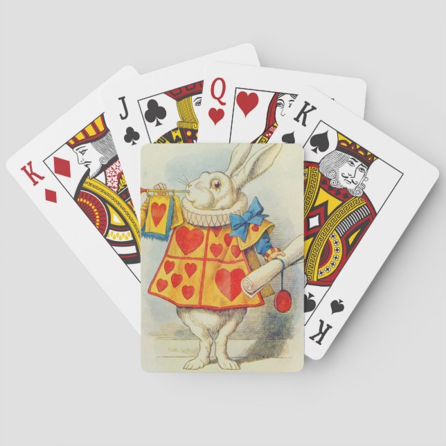John Tenniel | Weißes Kaninchen Spielkarten (Rückseite)