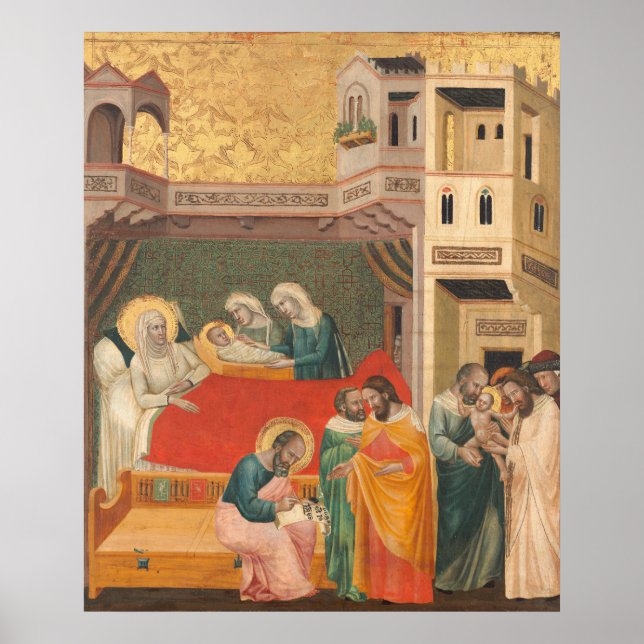 John the Baptist Giovanni Baronzio Poster des beau (Devant)