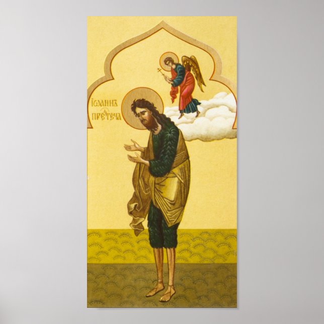 John the Baptist Russian icon Poster (Vorne)